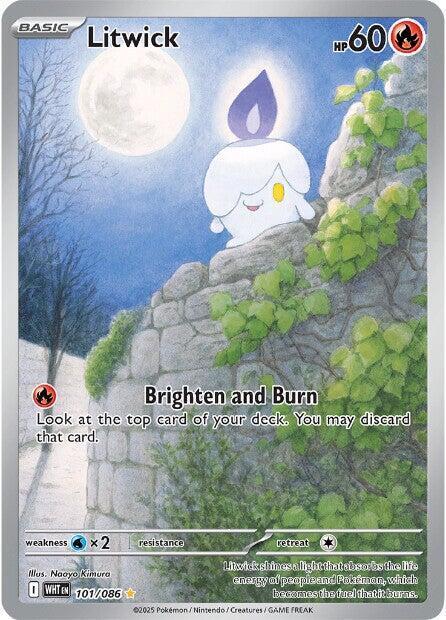 Litwick #101 Pokemon White Flare