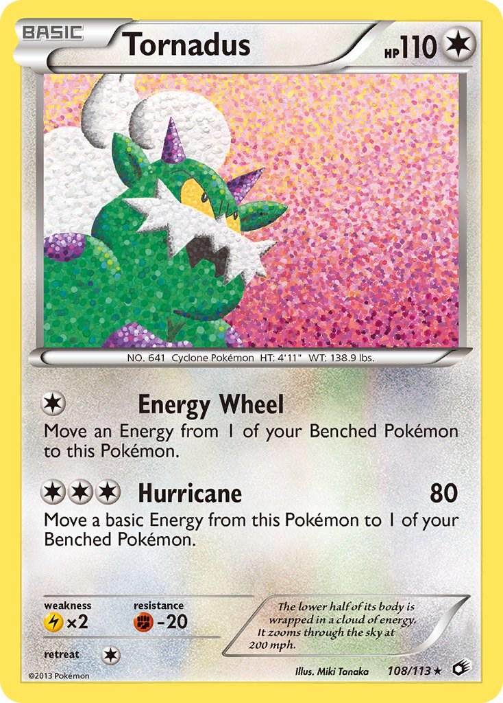 Tornadus #108 Pokemon Legendary Treasures (MODERATELY PLAYED)