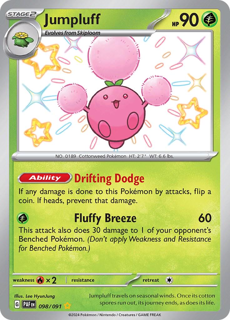 Jumpluff #98 Pokemon Paldean Fates
