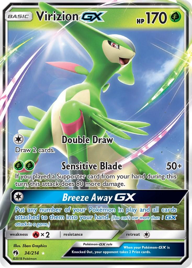Virizion GX #34 Pokemon Lost Thunder