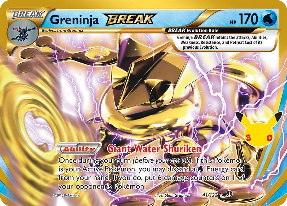 Greninja BREAK #41 Pokemon 30th Celebration