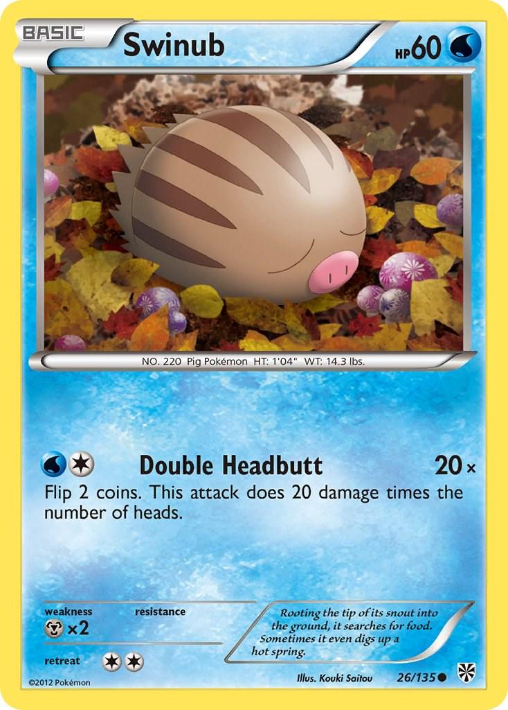 Swinub #26 Pokemon Plasma Storm