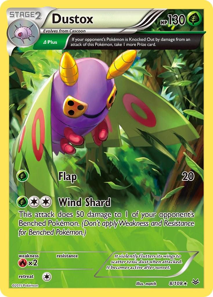 Dustox #8 Pokemon Roaring Skies - LIGHTLY PLAYED