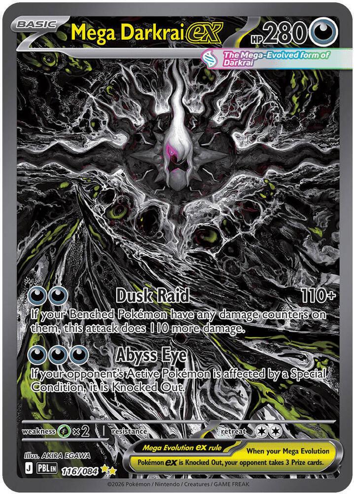 Mega Darkrai ex #116 Pokemon Pitch Black