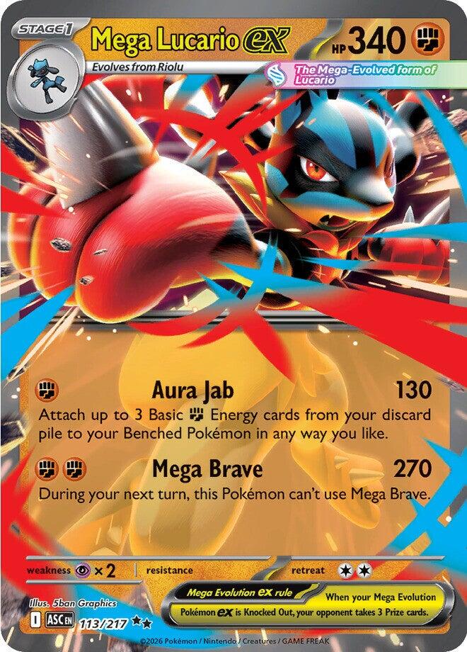 Mega Lucario ex #113 Pokemon Ascended Heroes