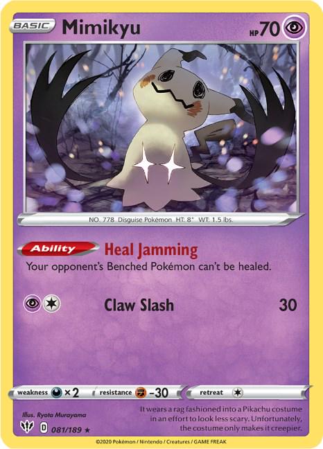 Mimikyu #81 Pokemon Darkness Ablaze (Lightly Played)