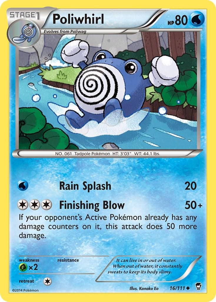 Poliwhirl #16 Pokemon Furious Fists