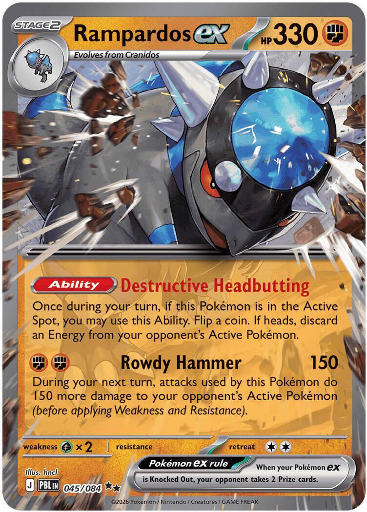 Rampardos ex #45 Pokemon Pitch Black