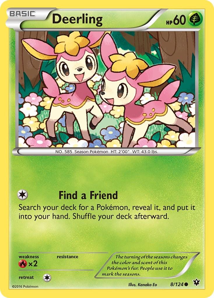 Deerling #8 Pokemon Fates Collide (Lightly Played)