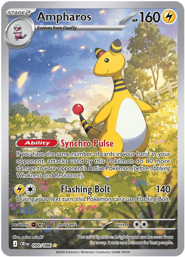 Ampharos #90 Pokemon Chaos Rising