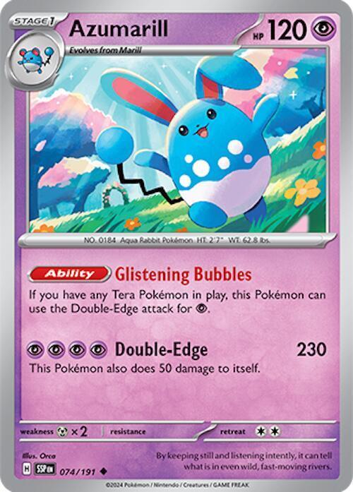 Azumarill #74 Pokemon Surging Sparks