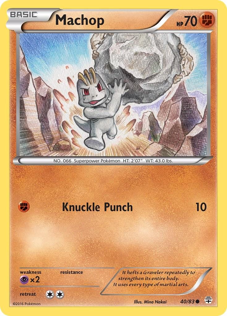 Machop #40 Pokemon Generations
