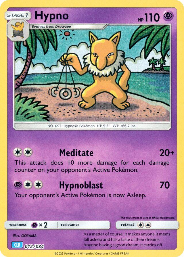 Hypno #12 Pokemon TCG Classic: Blastoise Deck