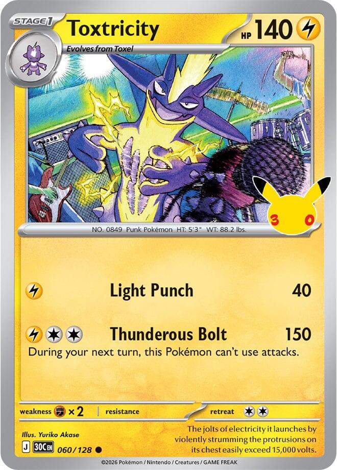 Toxtricity #60 Pokemon 30th Celebration