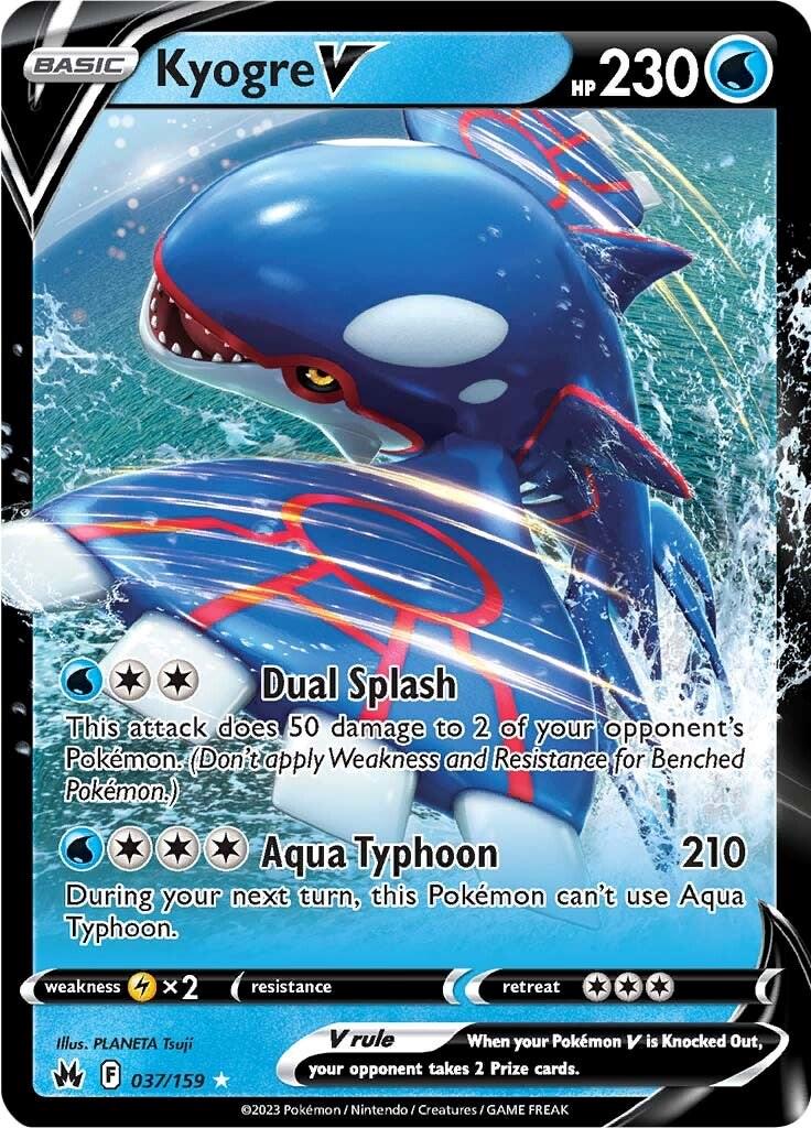 Kyogre V #37 Pokemon Crown Zenith