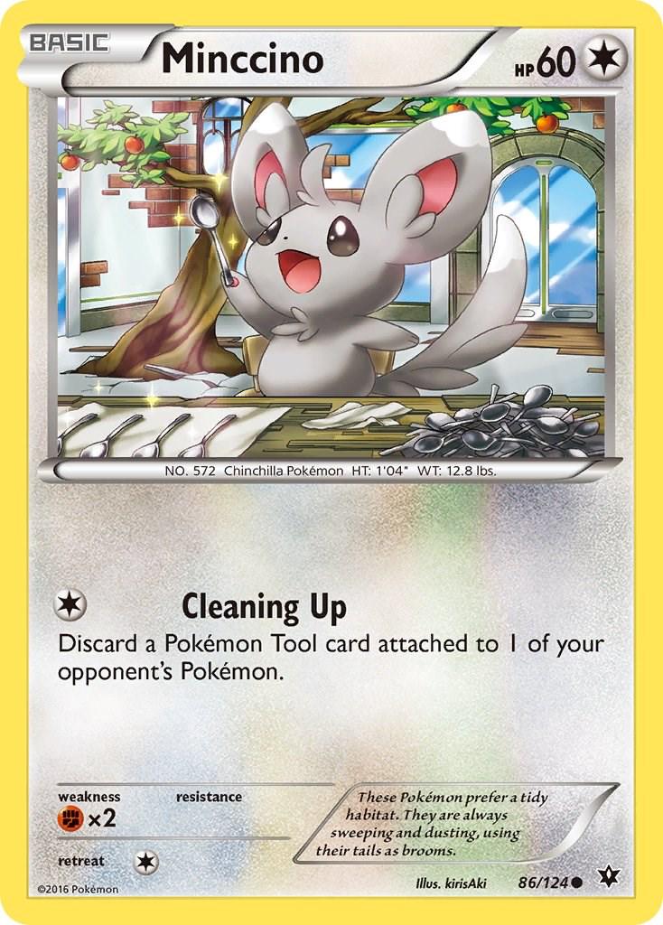Minccino #86 Pokemon Fates Collide (MODERATELY PLAYED)