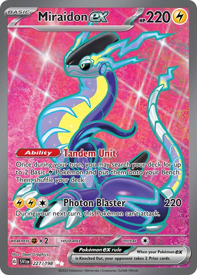 Miraidon ex #227 Pokemon Scarlet & Violet