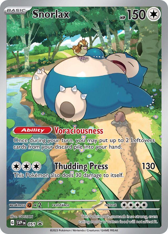 Snorlax - 051 51 - SV Scarlet & Violet Promo Cards Holofoil SELAED