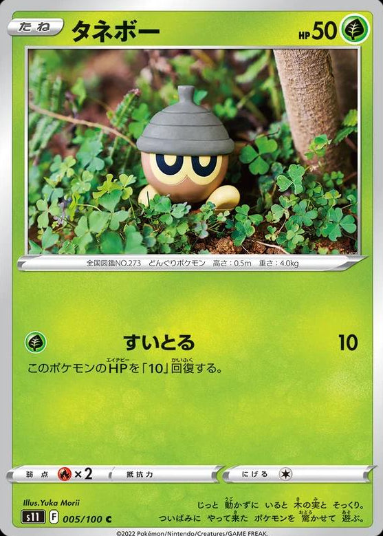 Seedot #5 Pokemon Japanese Lost Abyss Yuka Morii