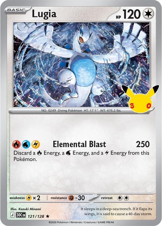 Lugia #121 Pokemon 30th Celebration