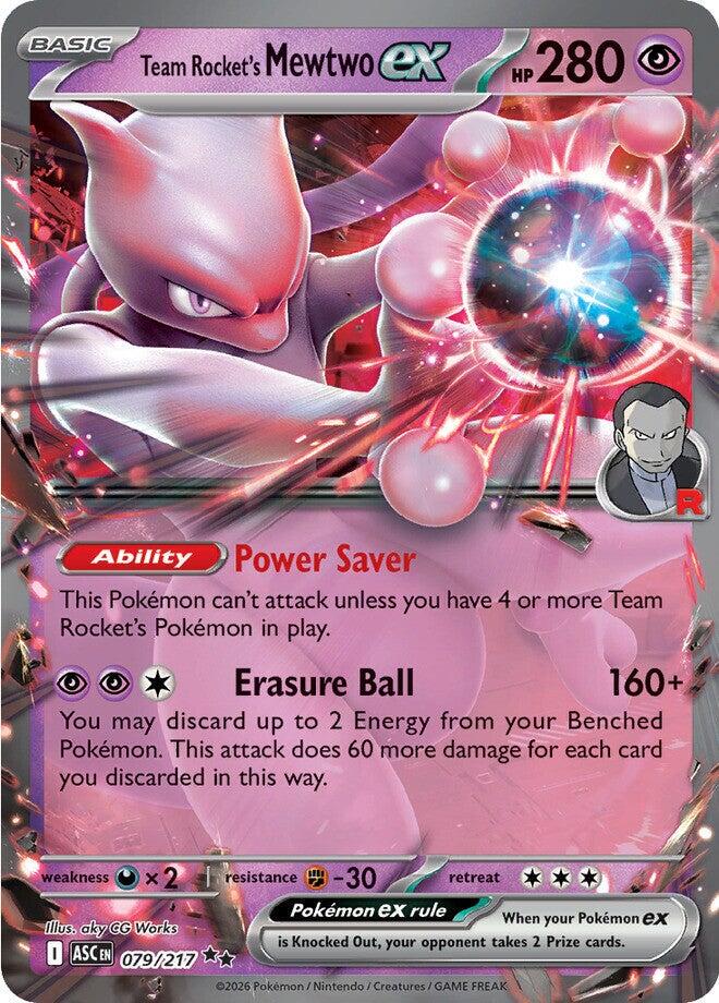 Team Rocket's Mewtwo ex #79 Pokemon Ascended Heroes