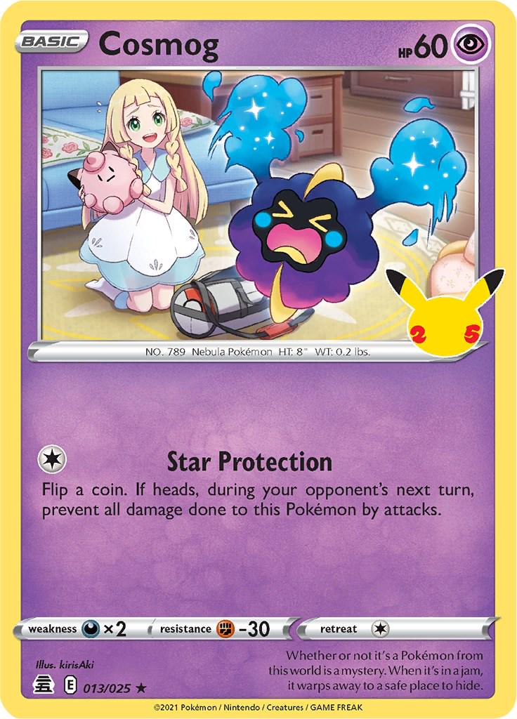 Cosmog #13 Pokemon Celebrations (Lightly Played)