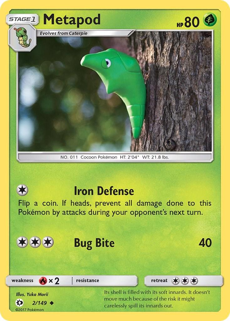 Metapod #2 Pokemon Sun & Moon Yuka Morii (Lightly Played Condition)