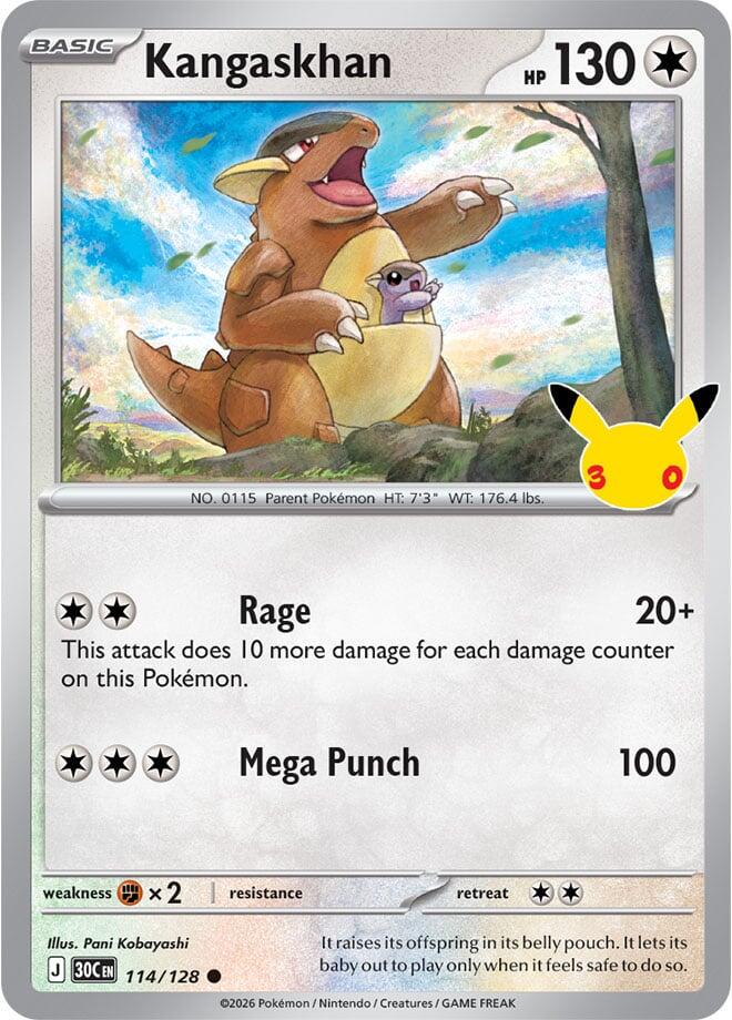 Kangaskhan #114 Pokemon 30th Celebration