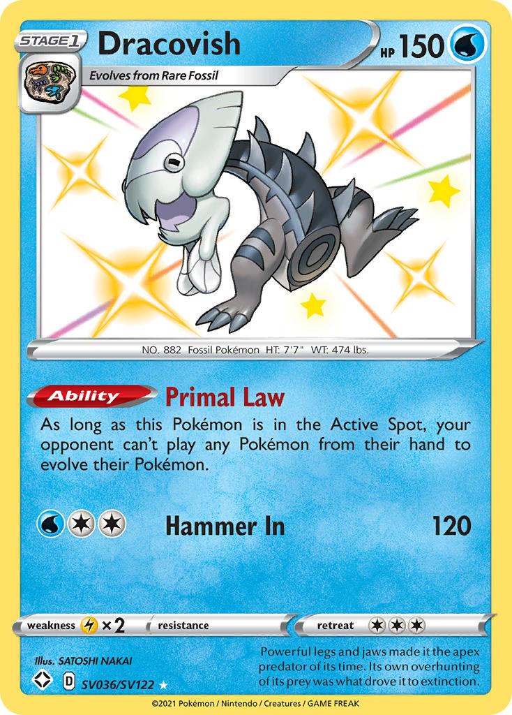 Dracovish #SV036 Pokemon Shining Fates