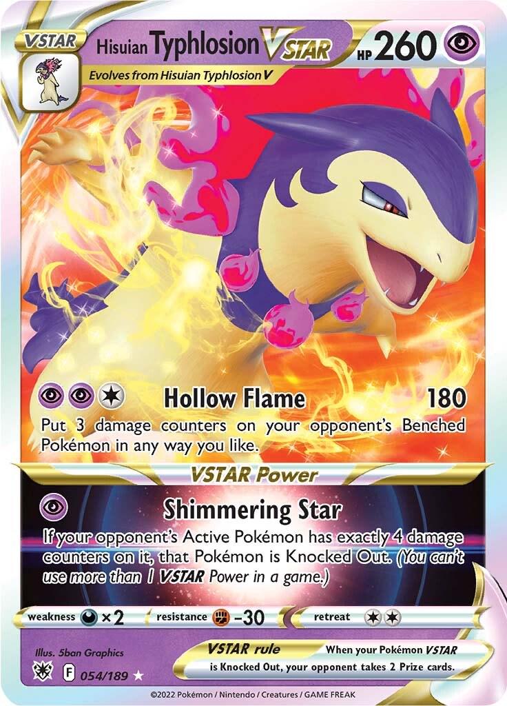 Hisuian Typhlosion VSTAR #54 Pokemon Astral Radiance