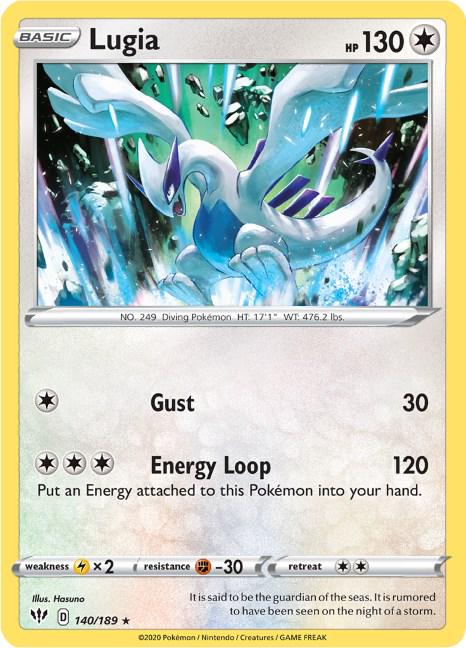Lugia #140 Pokemon Darkness Ablaze (Lightly Played)