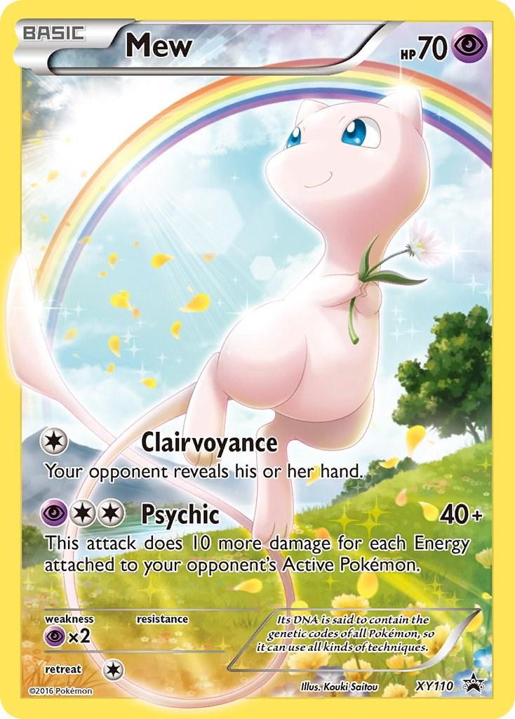 Mew #XY110 Pokemon Promo LIGHTLY PLAUED