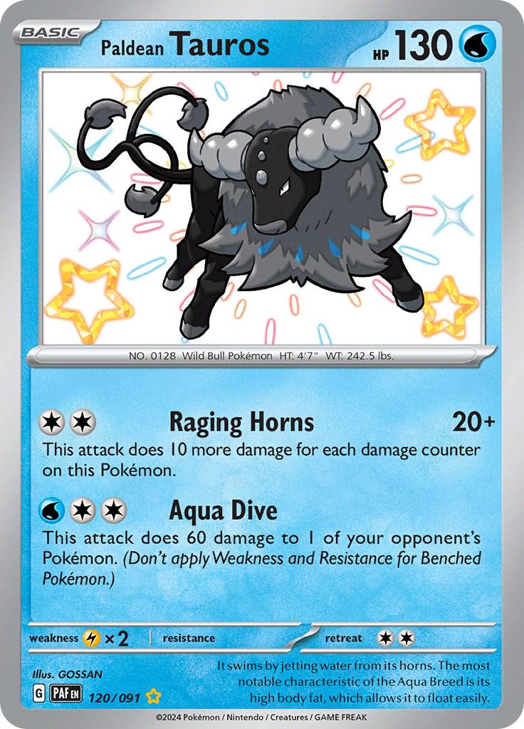 Paldean Tauros #120 Pokemon Paldean Fates