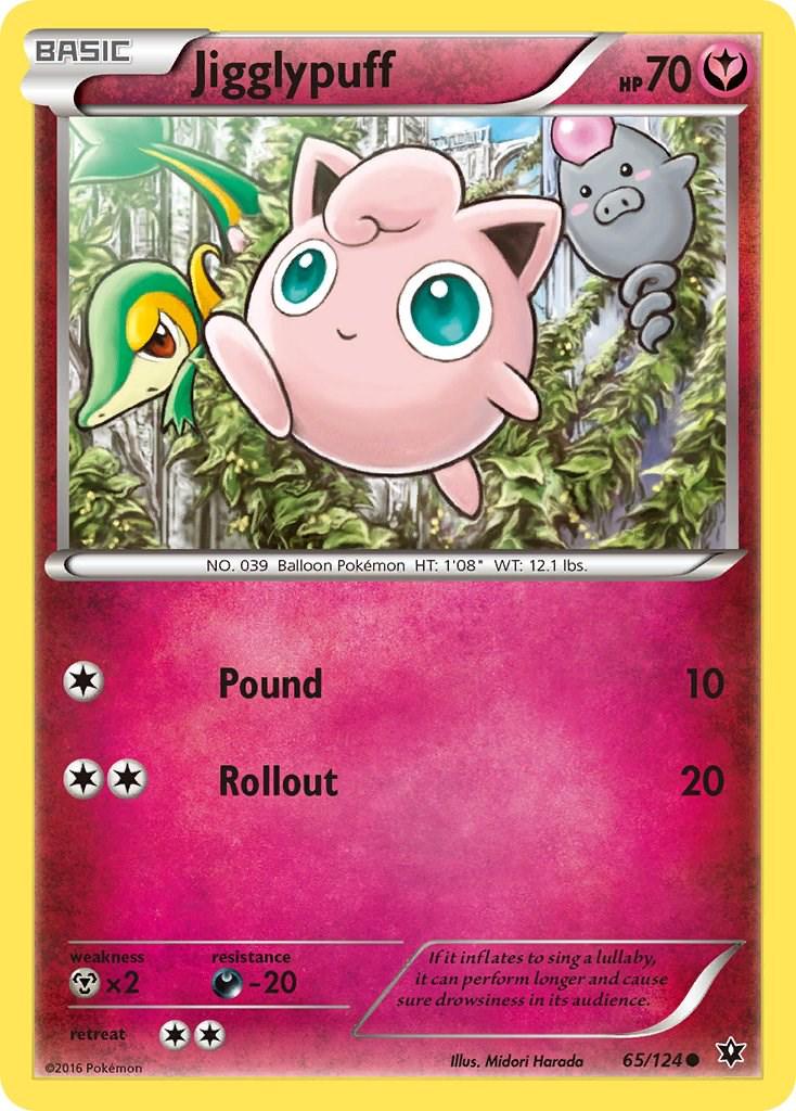Jigglypuff #65 Pokemon Fates Collide (Moderately Played)