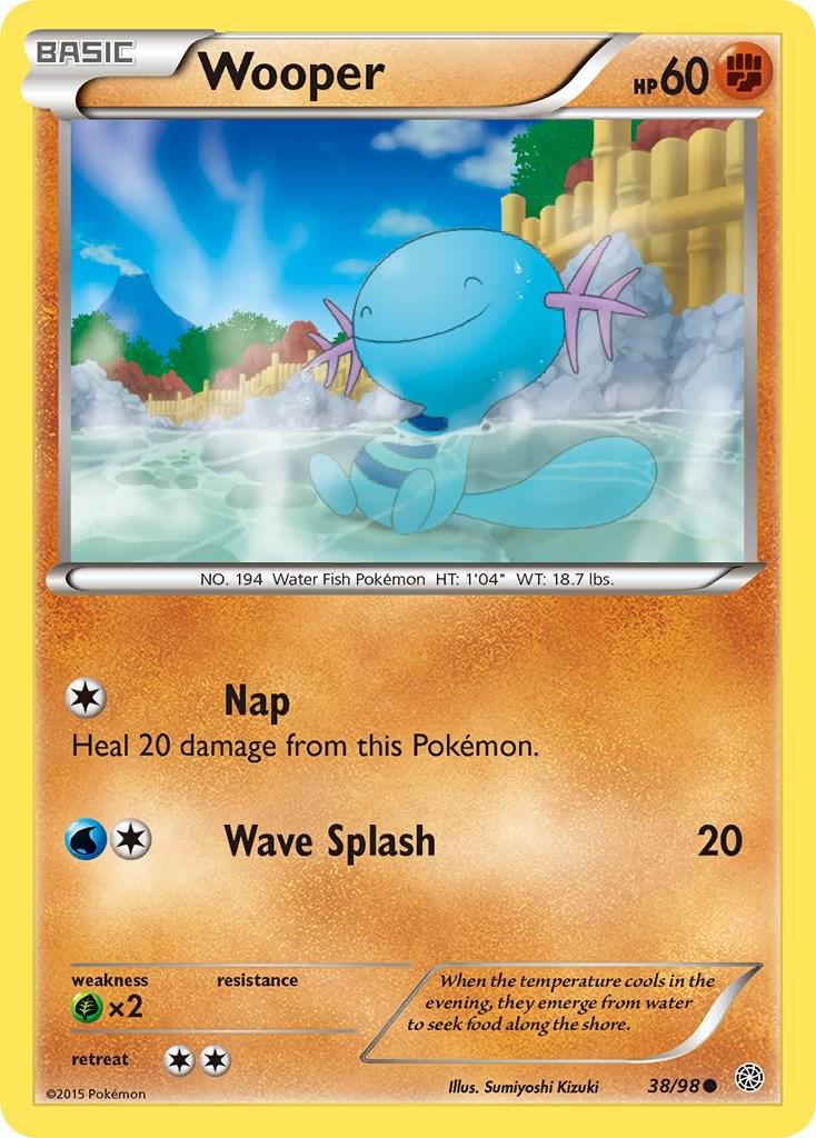 Wooper #38 Pokemon Ancient Origins (Lightly Played Condition)