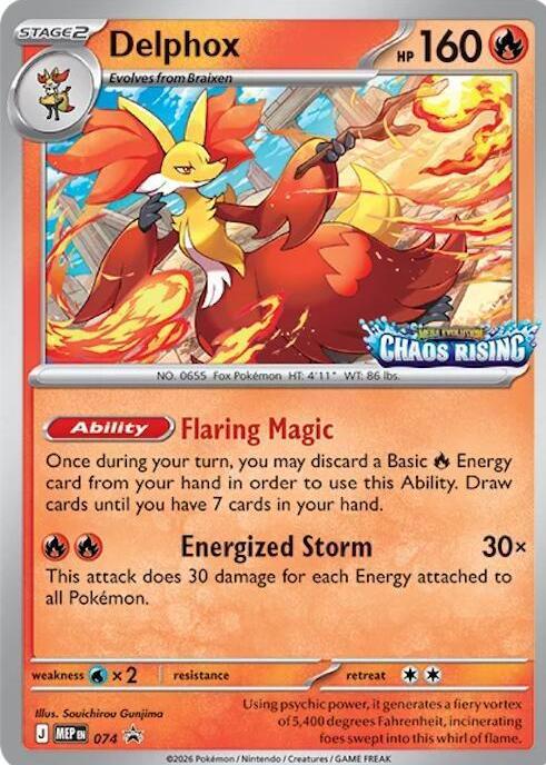 Delphox #74 Pokemon Promo