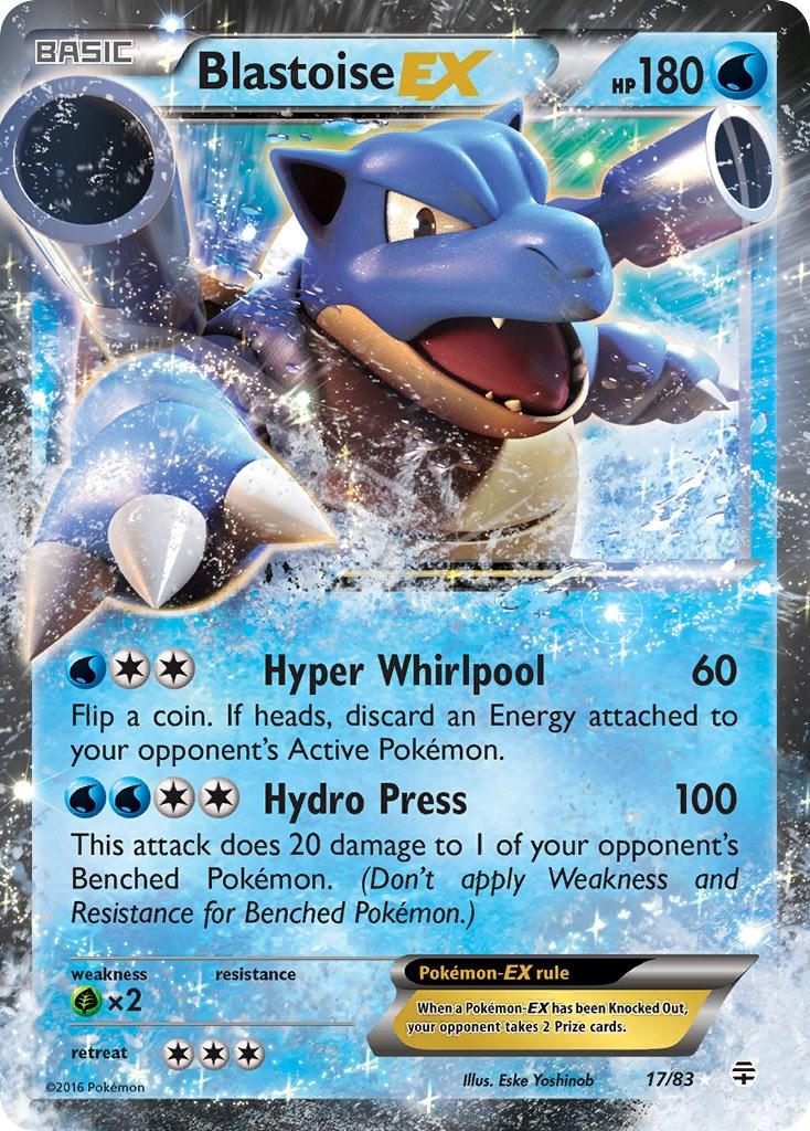 Blastoise EX #17 Pokemon Generations