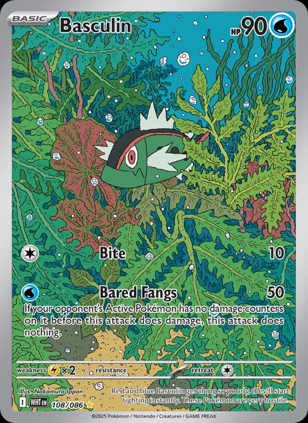 Basculin #108 Pokemon White Flare
