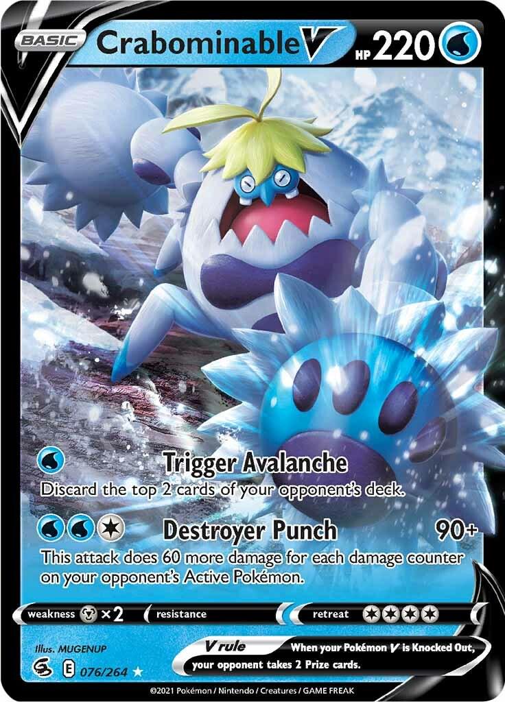 Crabominable V #76 Pokemon Fusion Strike
