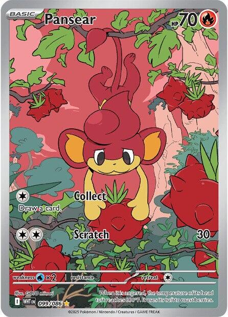Pansear #99 Pokemon White Flare