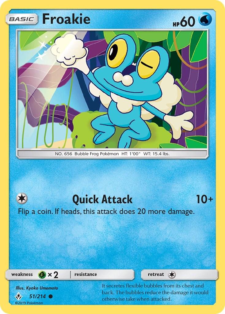 Froakie #51 Pokemon Unbroken Bonds (Moderately Played)