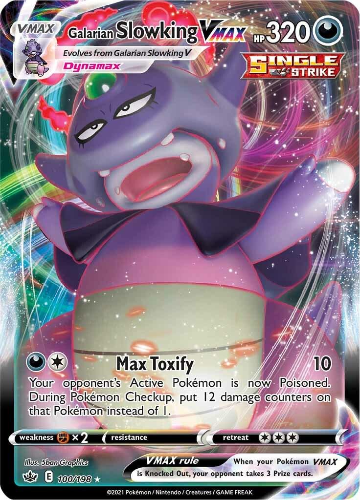 Galarian Slowking VMAX #100 Pokemon Chilling Reign
