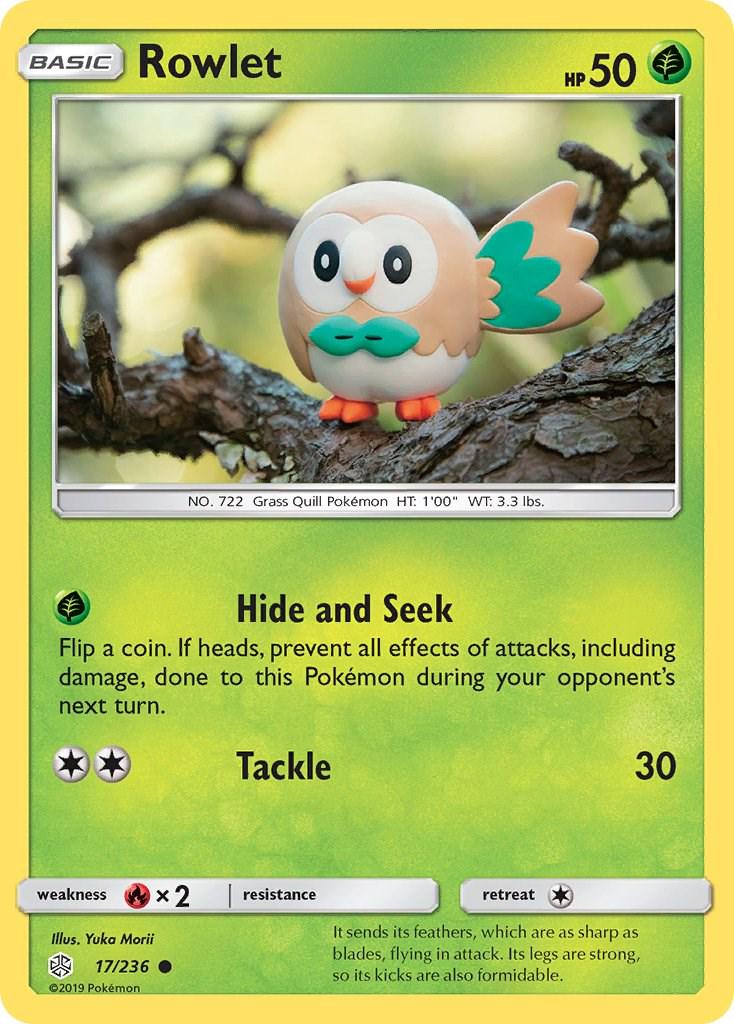 Rowlet #17 Pokemon Cosmic Eclipse