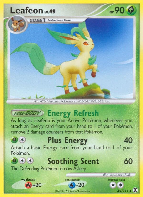 Leafeon #45 Pokemon Rising Rivals (Moderately Played)