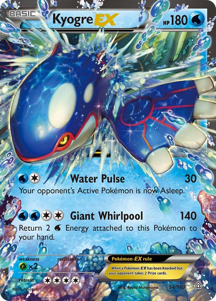 Kyogre EX #54 Pokemon Primal Clash