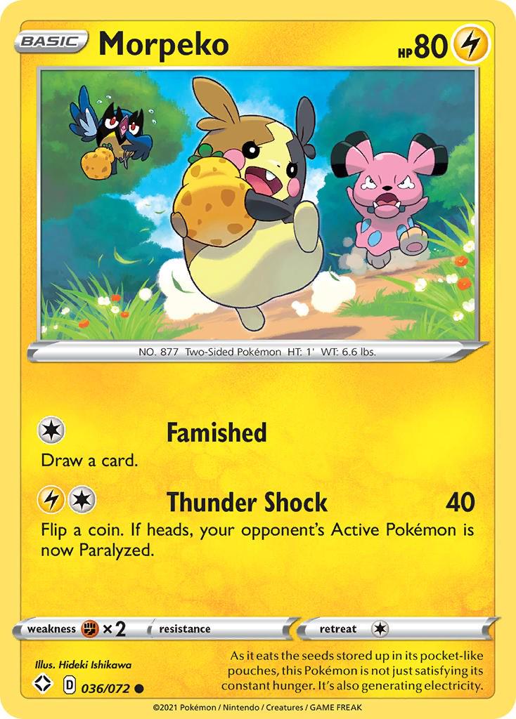 Morpeko #36 Pokemon Shining Fates