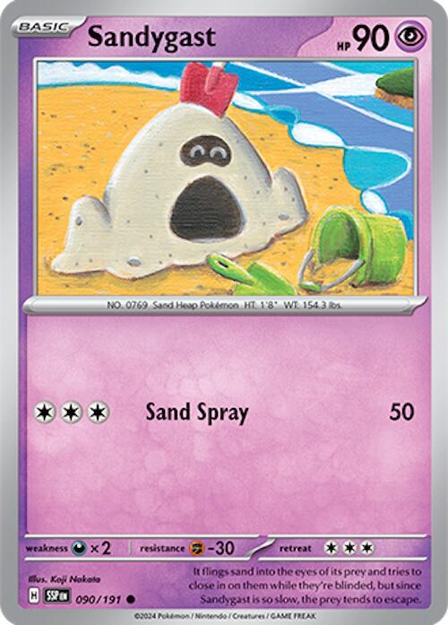 Sandygast #90 Pokemon Surging Sparks