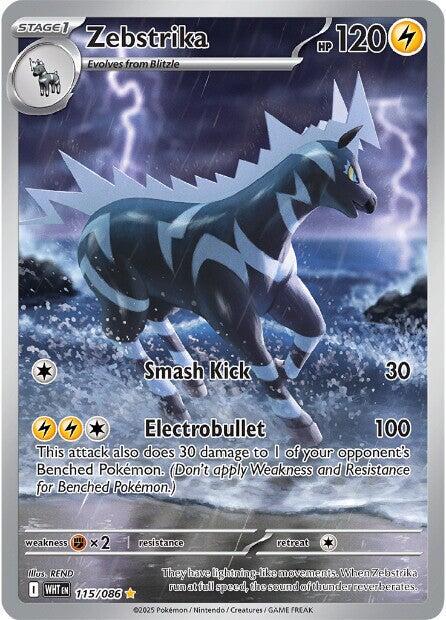 Zebstrika #115 Pokemon White Flare