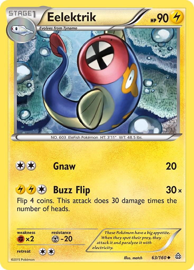 Eelektrik #63 Pokemon Primal Clash
