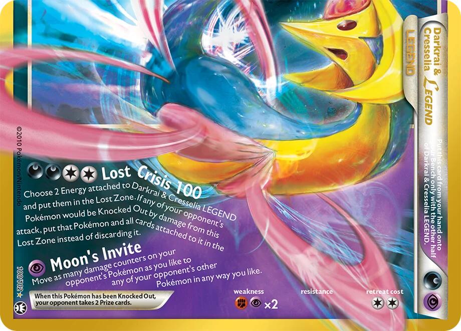 Darkrai & Cresselia Legend #100 Pokemon 30th Celebration